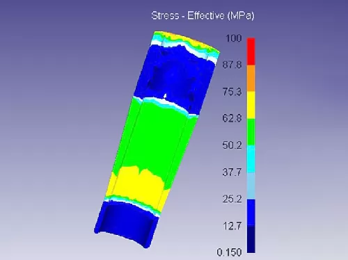 压延仿真案例—铜靶挤压示意图